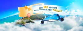 Vietnam Airlines aircraft and Tuesday app discount offer